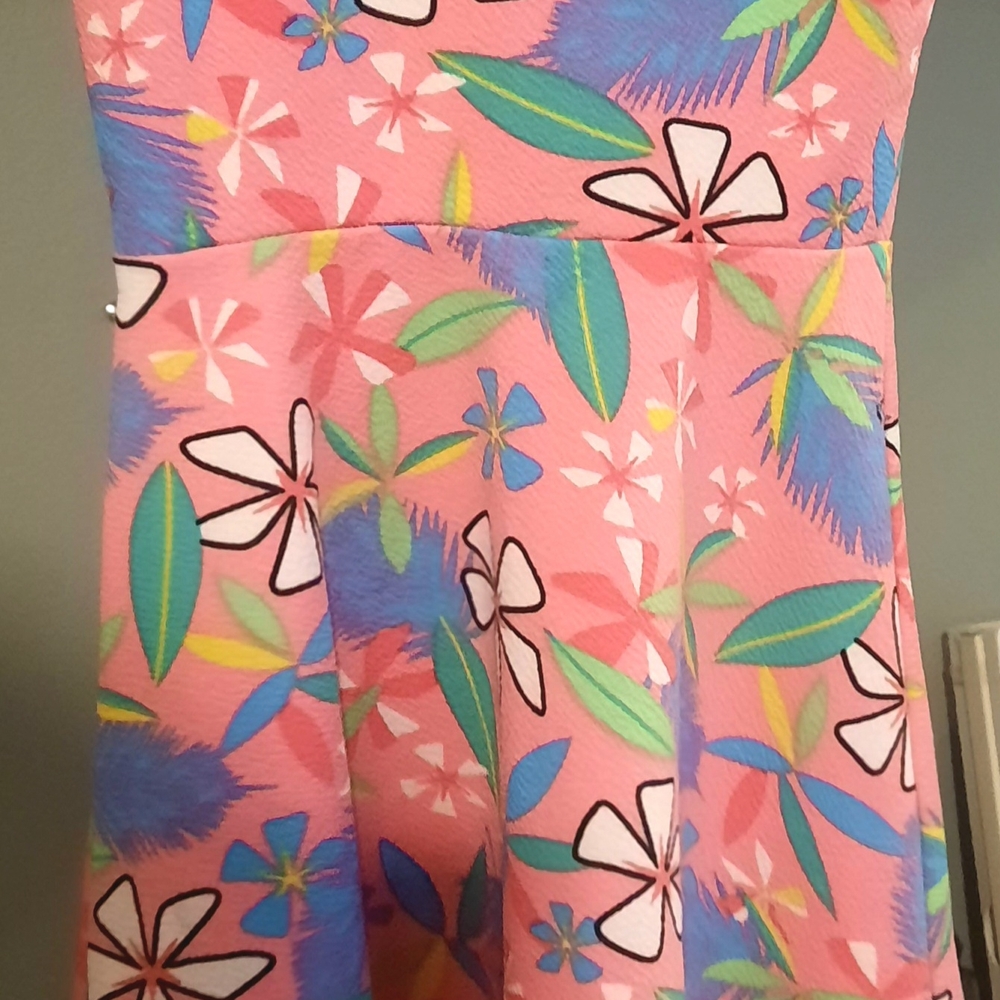 Casual Pink and Blue Dress!
